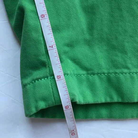Nautica 9” deck short Green 9” Cotton Men’s size 32 Preppy Flat front - Picture 7 of 11